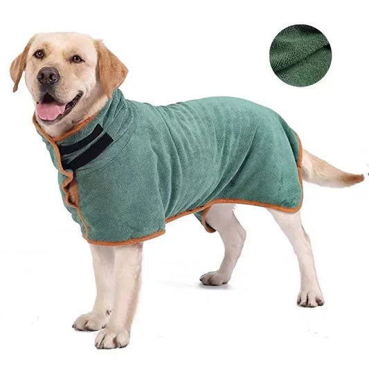 Dog Bathrobe Absorbent Pet Quick Drying Bath Towel Dog Bath Towel Large Small Dogs Clean Absorbent Bathrobe Full Body Wrap Cat - TribupetsLGRAYDog Bathrobe Absorbent Pet Quick Drying Bath Towel Dog Bath Towel Large Small Dogs Clean Absorbent Bathrobe Full Body Wrap Cat